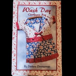 Wash Day Clothespin Bag Needlings Vtg Sewing Pattern Craftcore Retro Grandmacore